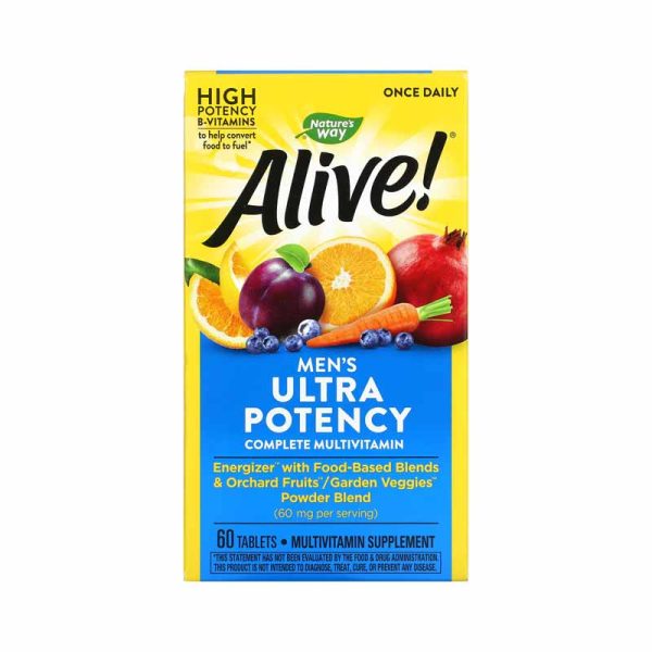 Alive Mens Ultra Potency Complete Multivitamin 60 Tablets