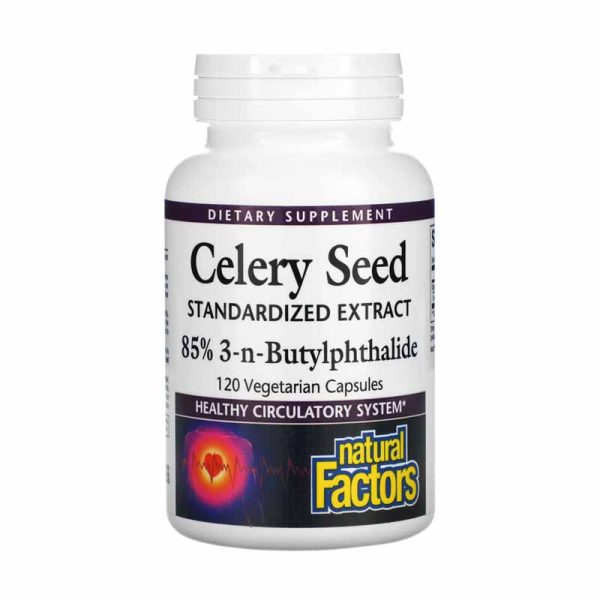 Celery Seed Standardized Extract 120 Vegetarian Capsules