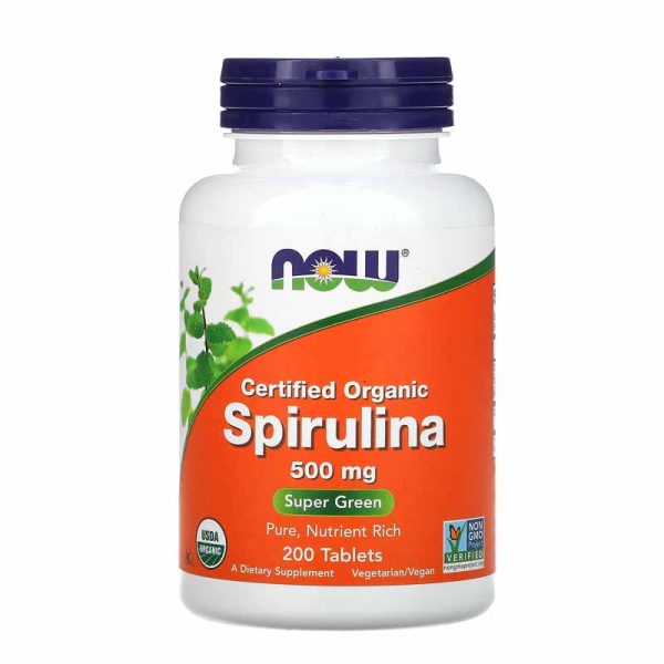 Certified Organic Spirulina 500 mg 500 Tablets