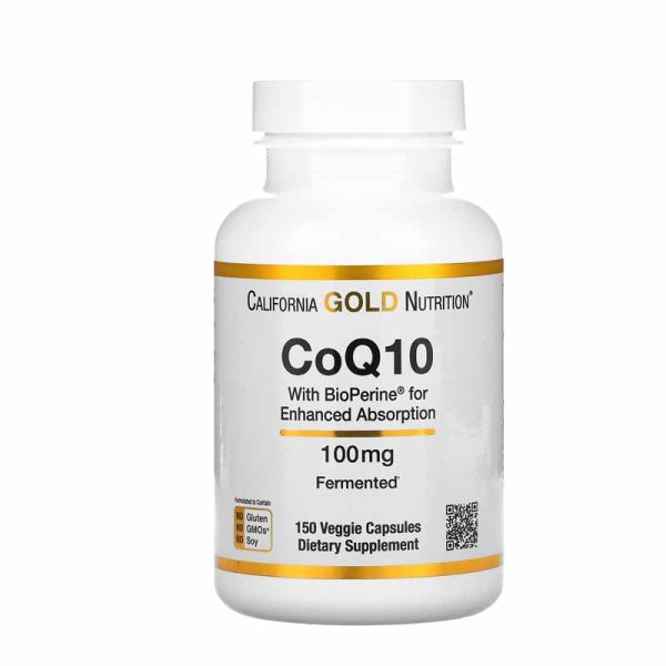 CoQ10 with BioPerine 100 mg 150 Veggie Capsules