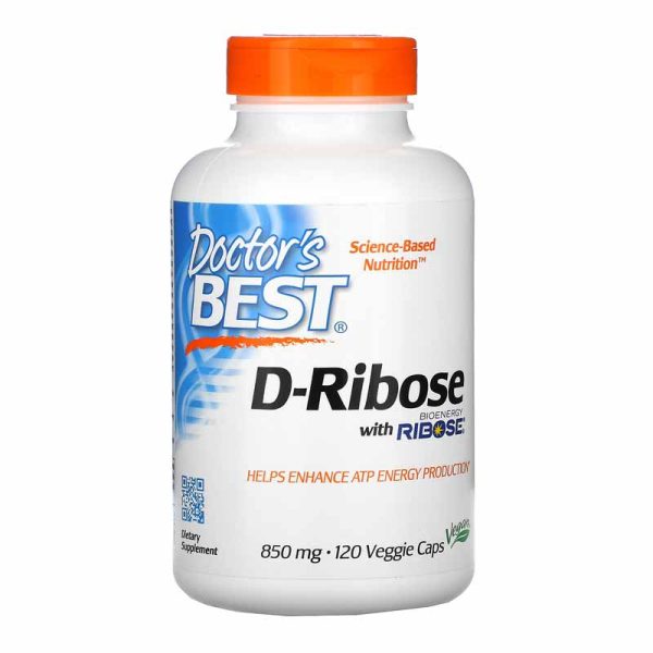 D Ribose with BioEnergy Ribose 850 mg 120 Veggie Caps