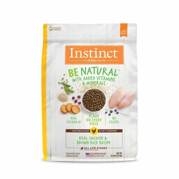 Instinct Be Natural Real Chicken Brown Rice Recipe Natural Dry Dog Food by Natures Variety