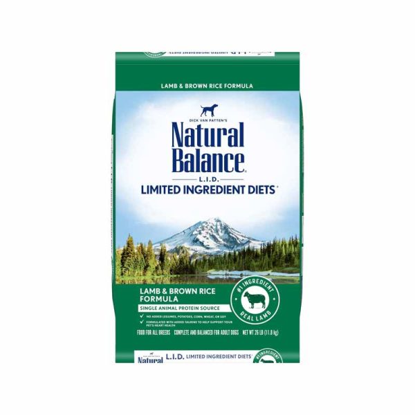 Natural Balance L.I.D. Limited Ingredient Diets Lamb Brown Rice Formula Dry Dog Food