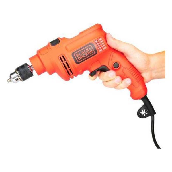 Perceuse A Percussion 10mm 550W BLACKDECKER KR5010V 1