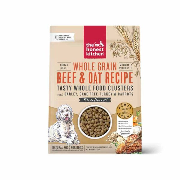The Honest Kitchen Whole Food Clusters Whole Grain Beef Oat with Barley