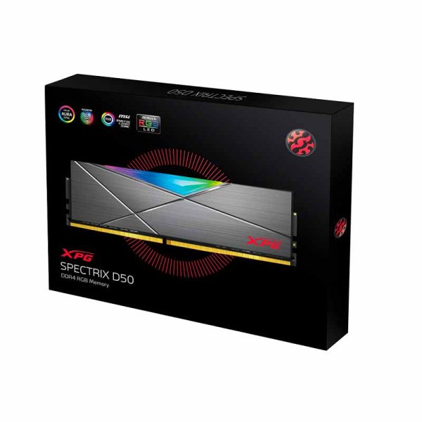 XPG DDR4 08GB 3200 MHZ CL16 SPECTRIX D50 RGB